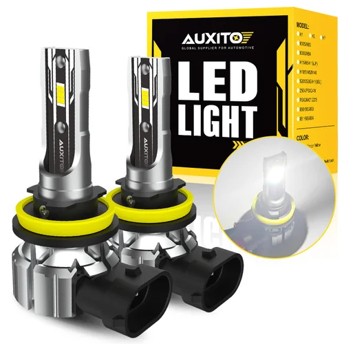 Imagen 1 del producto AUXITO 2 uds H11 bombillas LED en PTF H8 luz antiniebla bombilla de luz baja luz de cabeza 50W alta potencia 6500K 12V 9005 HB3 9006 HB4 Kit de lámpara Combo