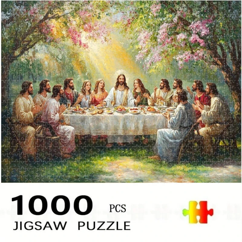 Jigsaw Puzzles The Last Supper Pattern Adults Home Puzzle Stress Relief Entertainment Toys Landscape Puzzles Christmas Gift