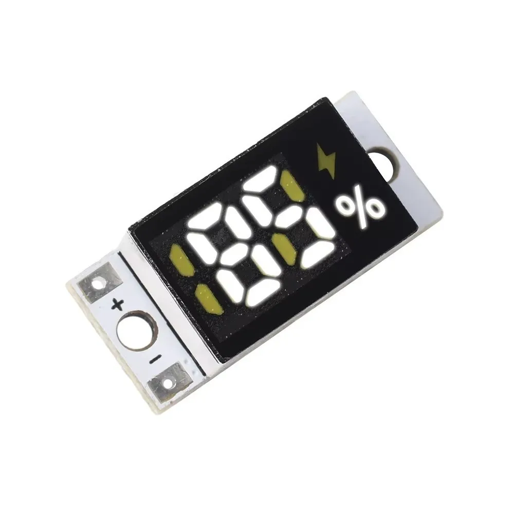 LED Digital Display Battery Level Indicator Module Low Power Operation Accurate Percentage Display Battery Capacity Meter