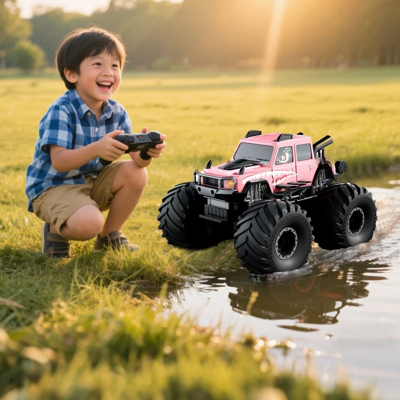 Remote Control Car Girl Edition Children's 4WD Off-Road Vehicle Amphibious Car Electric Drift Racing Boy