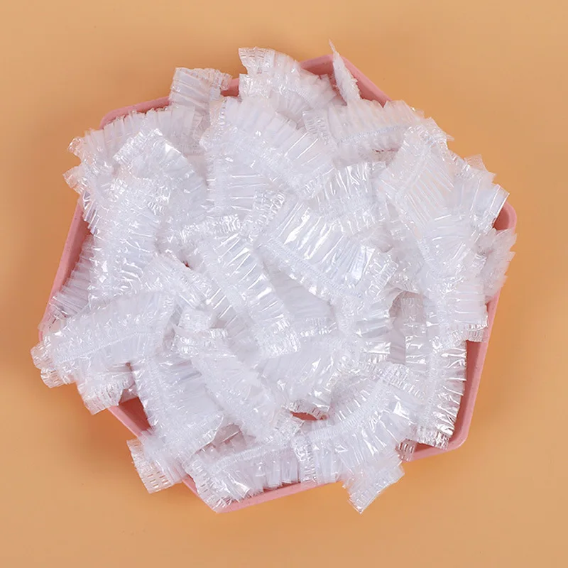 100 pezzi monouso in plastica impermeabile protezione per le orecchie copertura salone parrucchiere scudo colorante paraorecchie paraorecchie accessori per barbiere