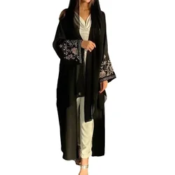 Ramadan Eid Muslim Women Embroidered Abaya Bat Sleeves Loose Cardigan Robe Modest Vestidos Arabes Dubai Islmaic Luxury Kimono