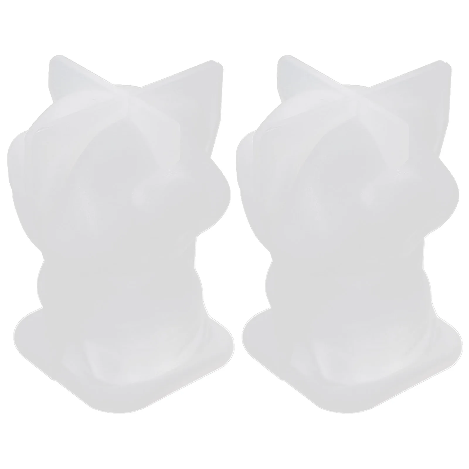 

2Pcs Smile Molds 3D DIY Silicone Animal Casting Molds Animal Casting Resin Jewelry Craft Supplies Home Decor nament Moulds