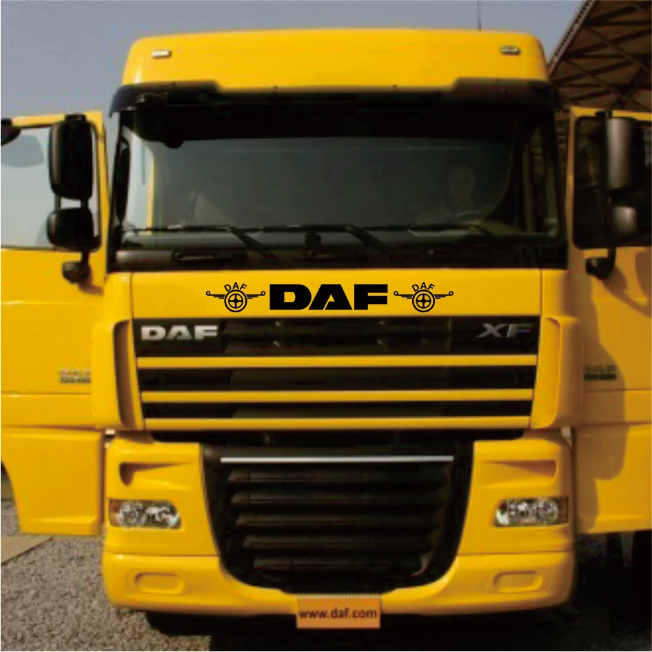 For Daf Truck sun visor sticker/decal for cab lightbox or exterior fit front windshield