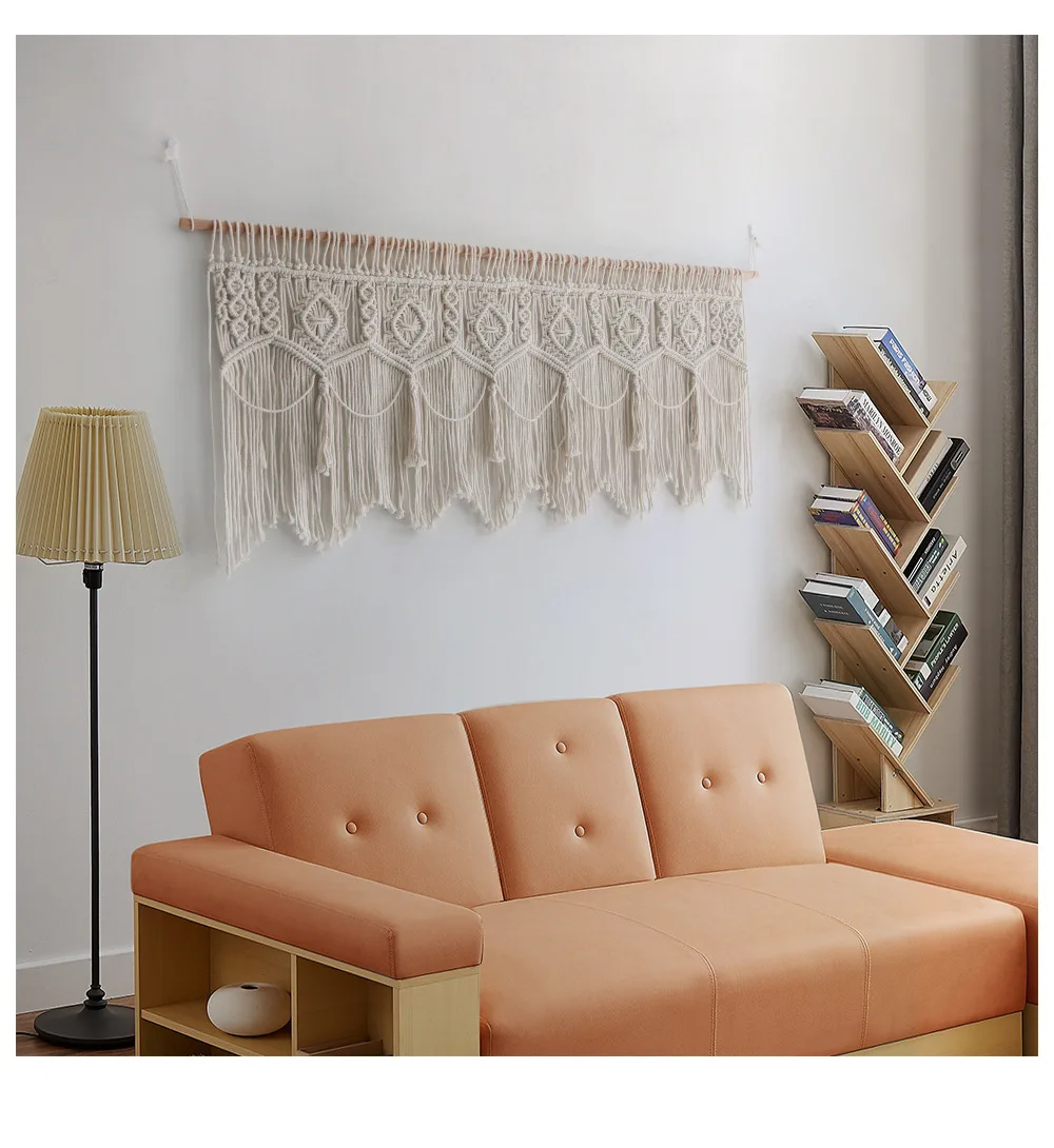 Nordic Curtain Woven Macrame Tapestry Boho Door Room Decor Home and Decoration for Bedroom Wall Hotel Garden Aesthetics Ornament