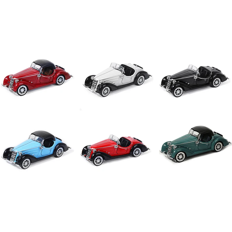 1:32 Scale Super Classic Pull Back Toy Car Open Door Vehicle Model Educational Collection Gift