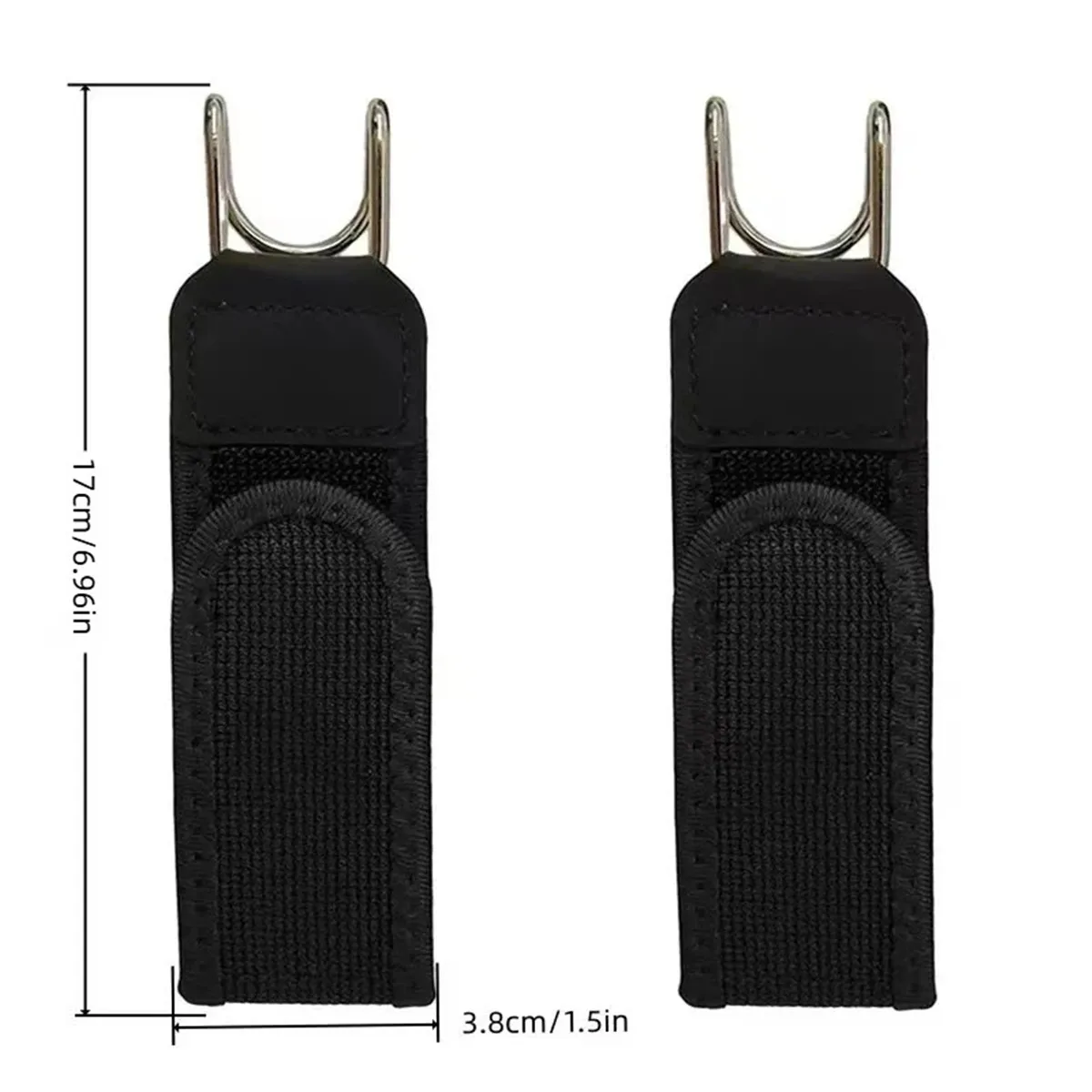 Unisex Fashion Stretch Waist Belt Black Buckleless Work Belt with Metal Hook Invisible Closure for Pants Convenient Stretchy Bel
