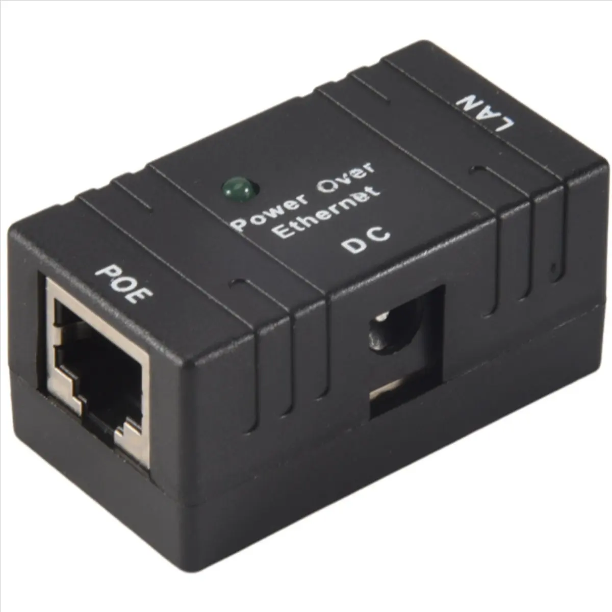 AA80 100 Mbps 5V 12V 24V 48V/1A BJW POE Injector Power Splitter for IP Camera POE Adapter Module Accessories-Black