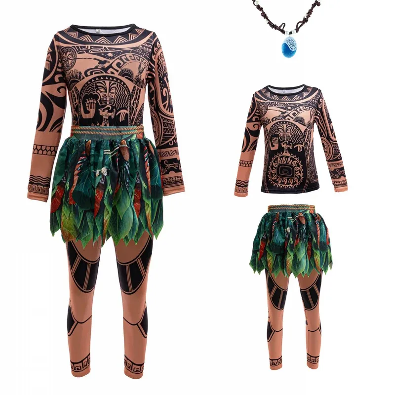 

Костюм татуировки Мауи для мальчиков 2-8 лет, платье на Хэллоуин, одежда с длинными рукавами и 3D принтом