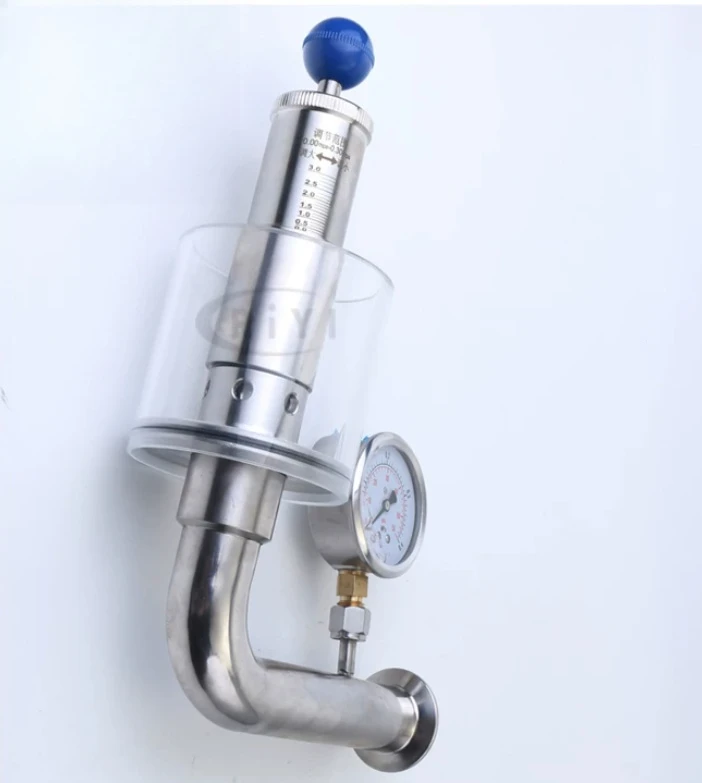304 stainless steel beer fermentation tank exhaust valve, safety automatic pressure discharge water seal pressure relief valve