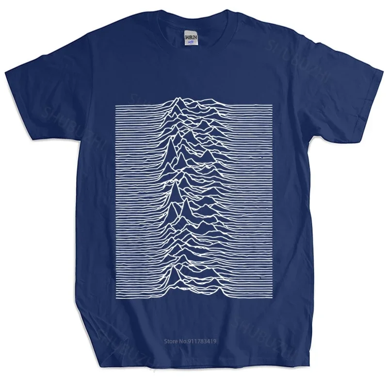 Mens luxury cotton T shirt Joy Di Men's Unknown Pleasures Slim Fit T-shirt unisex tee-shirt women top tees