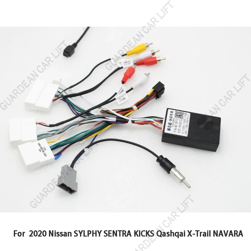 Car Radio Wiring Cable For 2020 Nissan SYLPHY SENTRA KICKS Qashqai X-Trail NAVARA 16Pin Harness Adapter With CANBUS Plug Decode