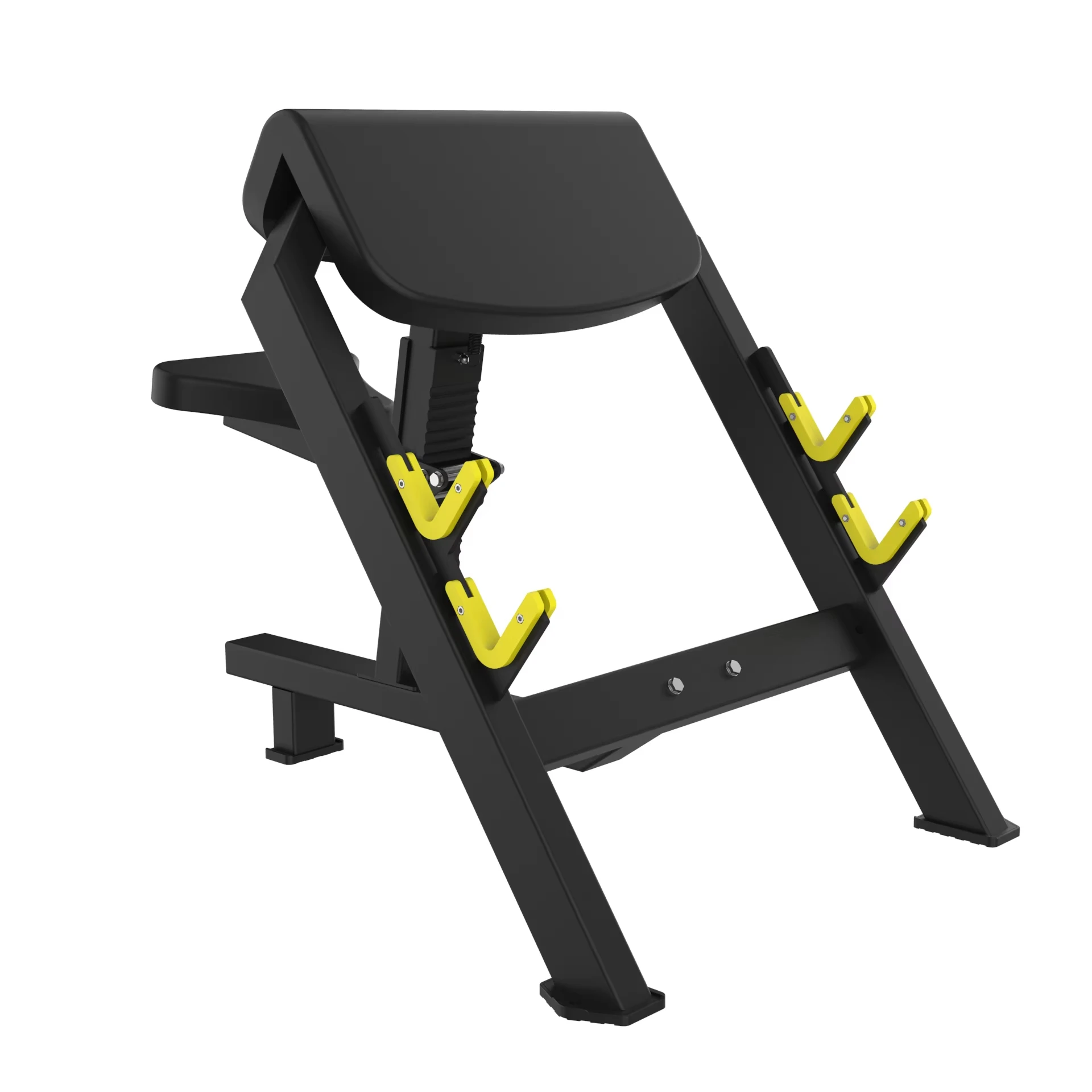 Professional Gym Exercise Equipment Strength Trainer Board Loaded Sitting Bicep Curl Missionary Machine