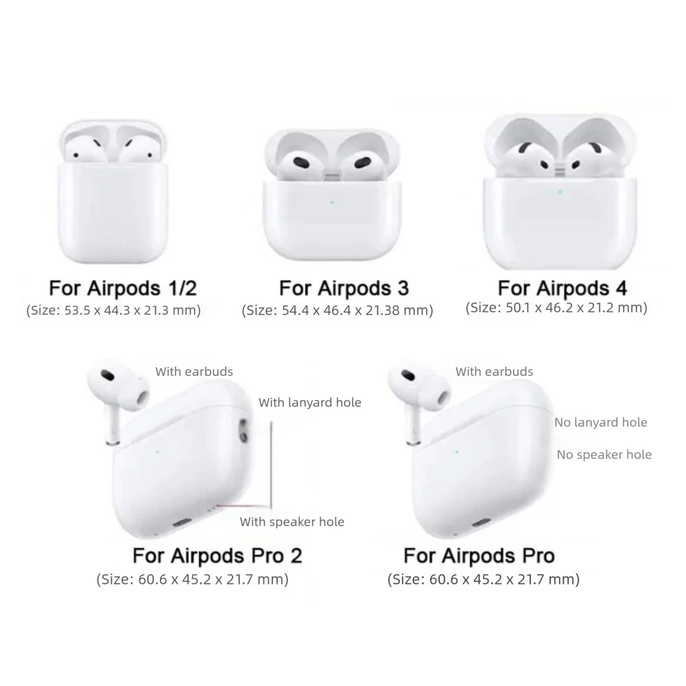 TPU素材フラワーイヤホンケース、ビーズキーホルダー付き、落下防止ヘッドホンケース、耐衝撃防塵、Airpods Pro2/1/2/3/4対応