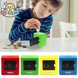 Mini tirelire de dessin animé pour enfants, tirelire créative pour enfants, pot d'économie avec serrure, jouet cadeau de Noël