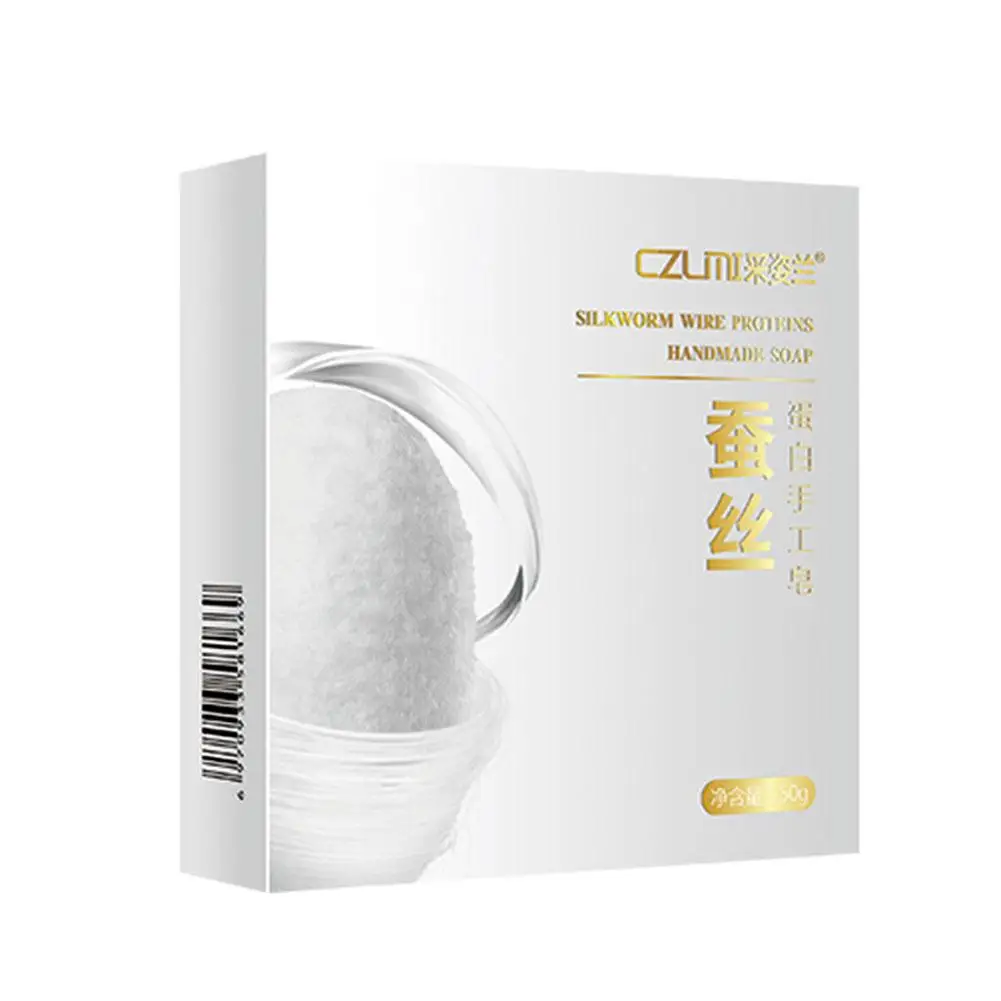 Cabra Leite Silk Protein Mask Sabonete, Remover Cravo, Acne, Ácaros, Clareamento Hidratante, Controle De Óleo, Limpeza Profunda, Cuidados Com A Pele