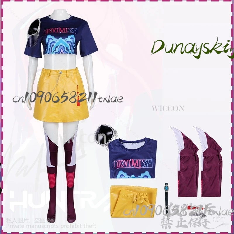 Аниме KPop Охотники Демонов Девушка Группа Косплей Мира Поющий Костюм Джирай Кей Панк Y2K Платье-рубашка Ярко-розовые парики Хэллоуин Вечеринка