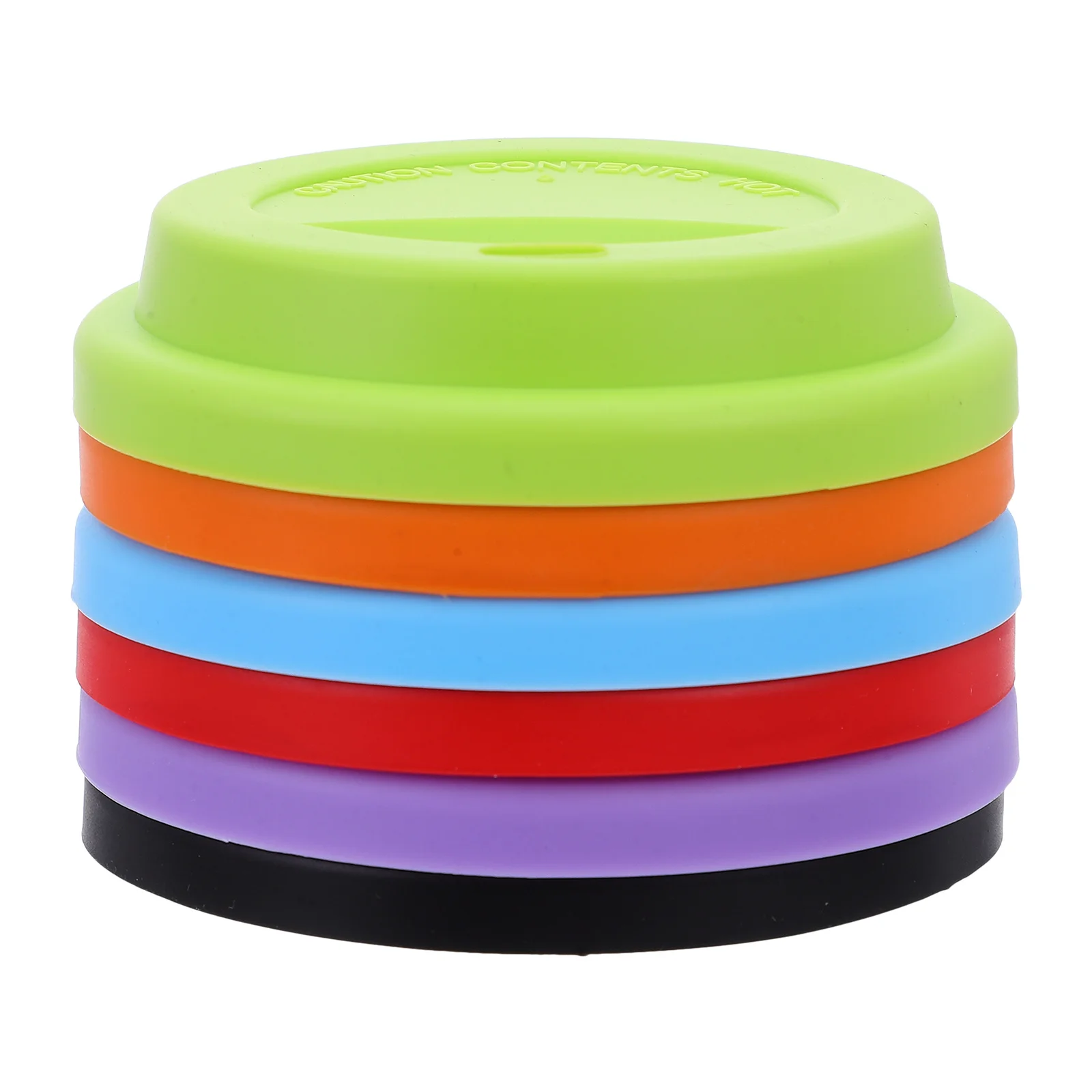 6 szt. Silikonowe Pokrywki na Kubki Pyłoszczelne Wykonane z Bezpiecznego Materiału do Kawy Herbaty Soków Napojów Silikonowa Pokrywka na Butelkę Pokrywka na Kubek