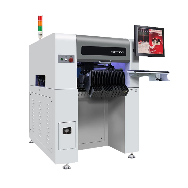 Pcb Board Assembly Production Line Chip Mounter SMT550-X SMT Led Placement Pick and Place Machine with 50 Feeders 6 Cameras