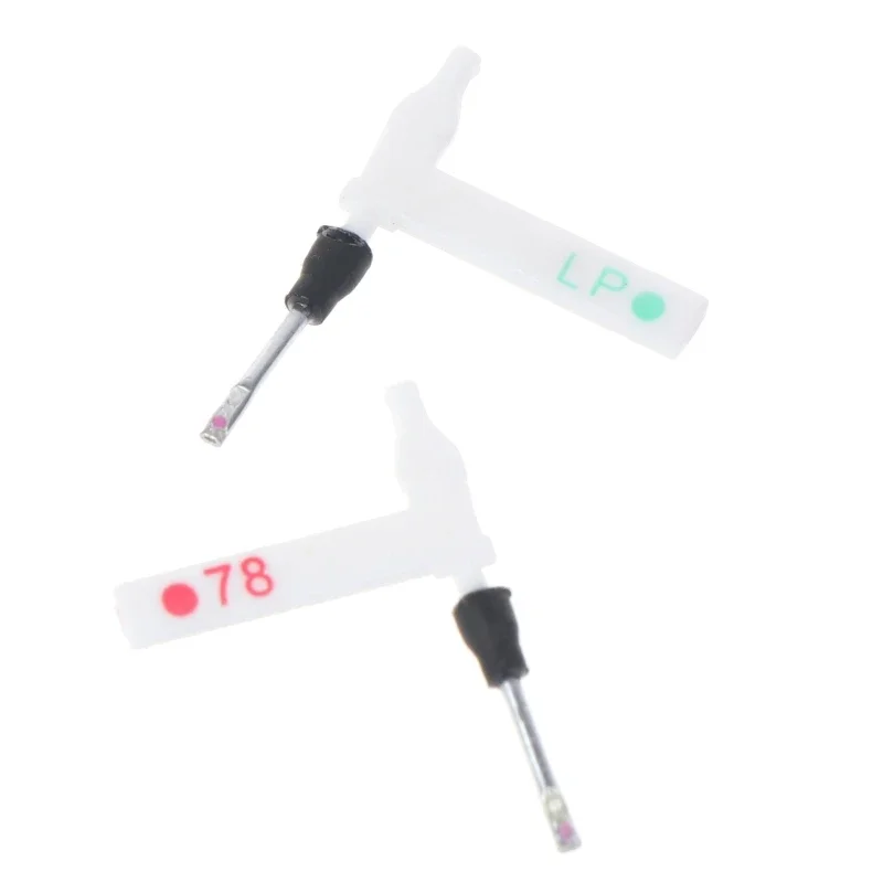 축음기 턴테이블 듀얼 이동 카트리지 터치 핀을 비닐 바늘 더블 루비 및 사파이어 스테레오 스타일러스 N으로 교체