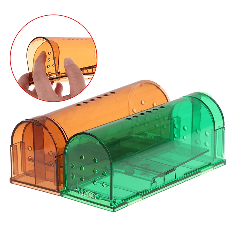 Trappola per topi autobloccante intelligente sicuro sicuro trasparente per uso domestico Mouse Catcher gabbia di controllo topi riutilizzabili roditore Catcher trappole per topi