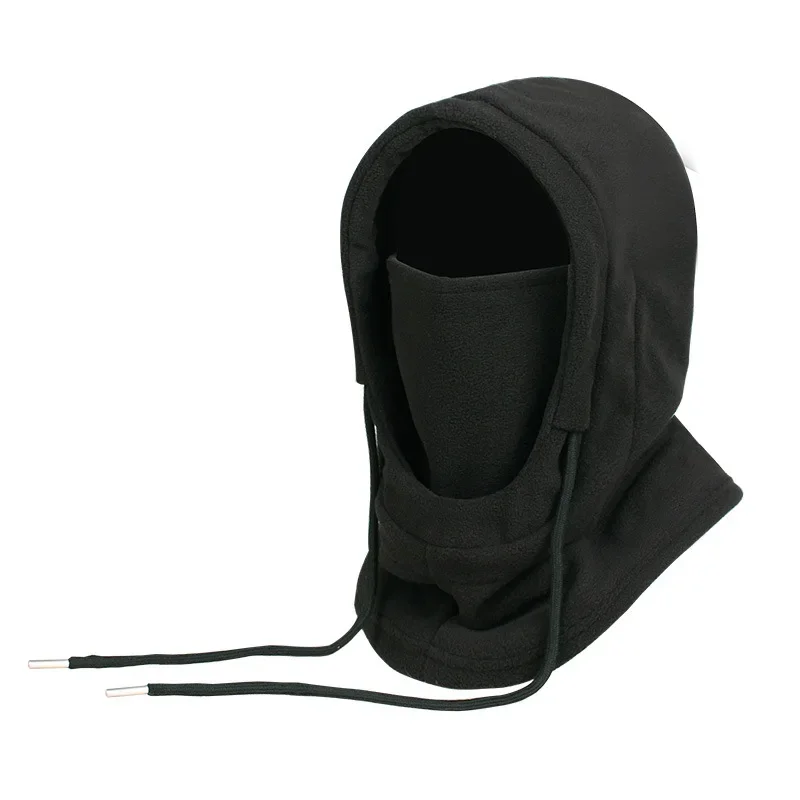 Warme Fleece-Sturmhaube für Männer und Frauen, Winter-Gesichtsmaske, Halswärmer, Kapuzenkappe, winddicht, Thermo-Kopfbedeckung, Mützen, Bandana – Detail 6