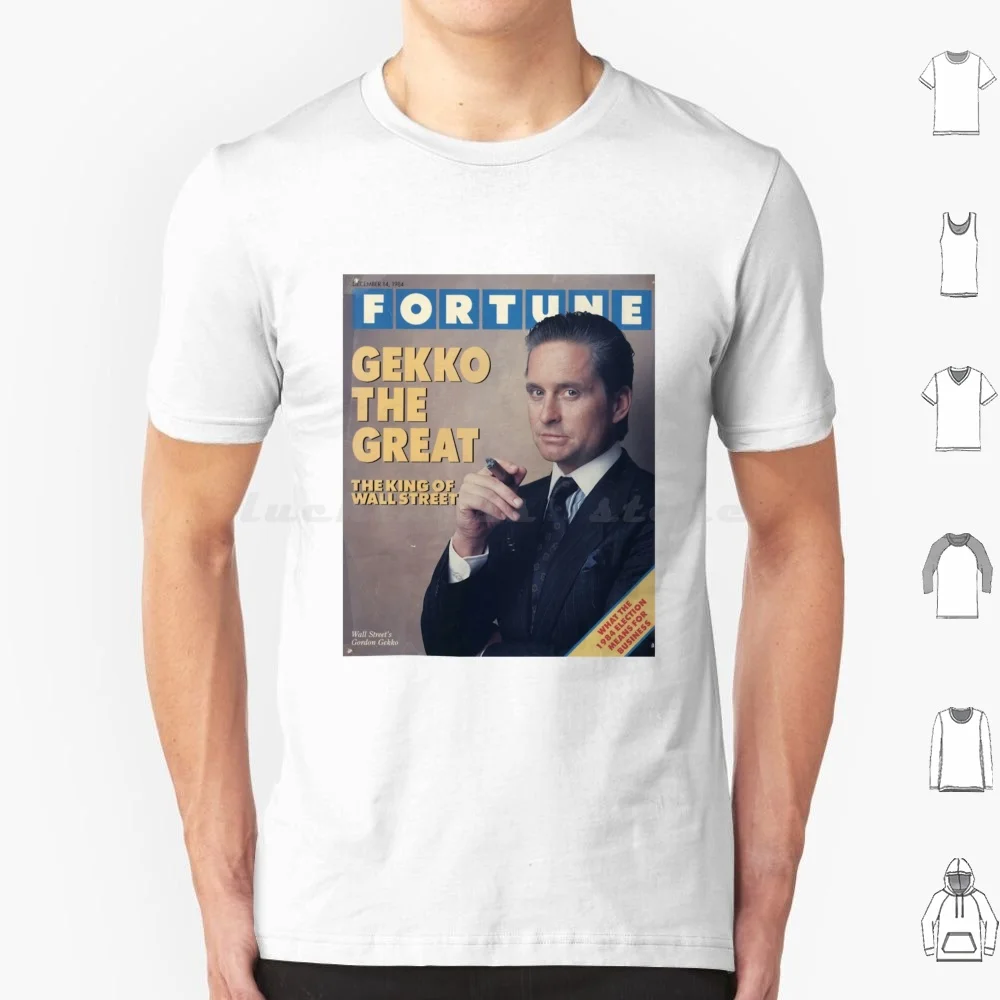 Gordon Gekko Fortune Magazine T Shirt 6xl Cotton Cool Tee Magazine Gordon Gekko Gekko Fortune Wall Street Michael Douglas