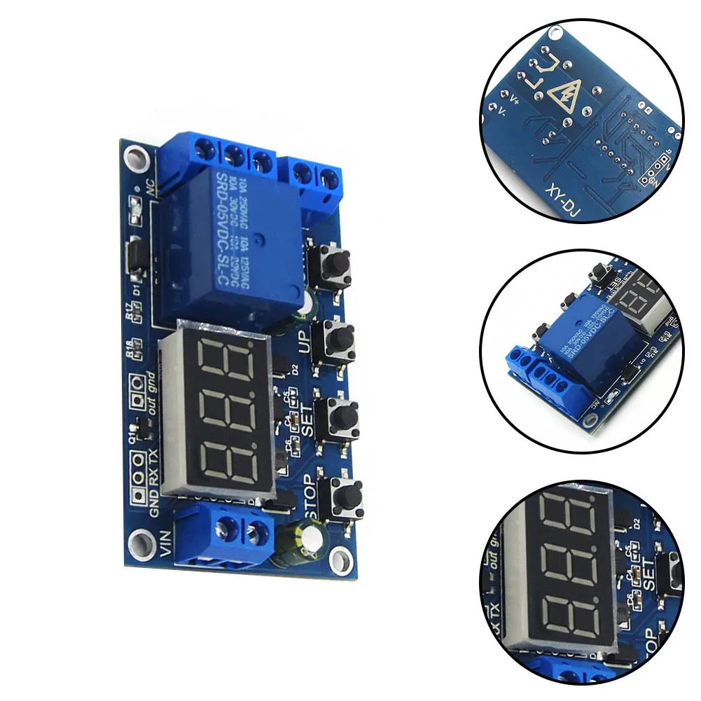 High performance DC Battery Charger Discharger Control Board with Undervoltage Overvoltage Protection and Relay Switch