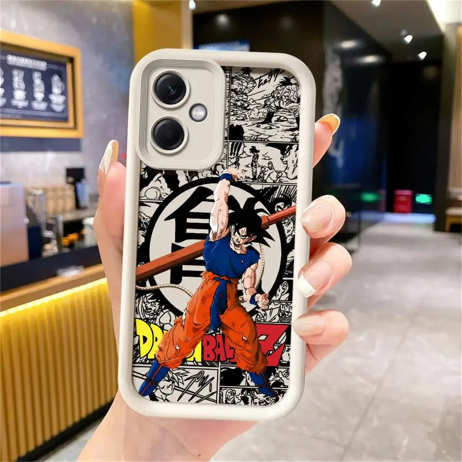 Capa macia para redmi note 13 14 pro plus 11s 12s 10 11 12 pro dragon ball japão anime goku