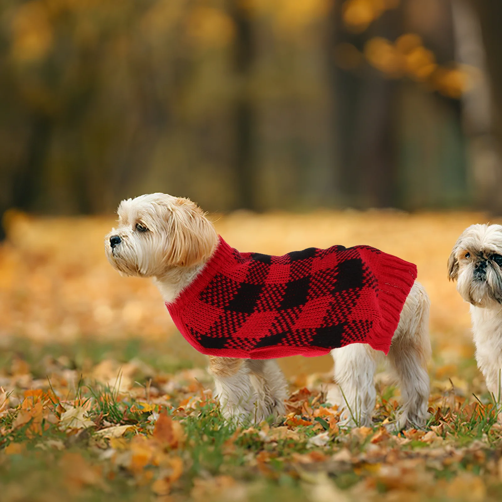 

Knitting Dog Sweater Easy Cute Pet Costume Comfortable Dog Clothes Winter Party Cosplay Clothing