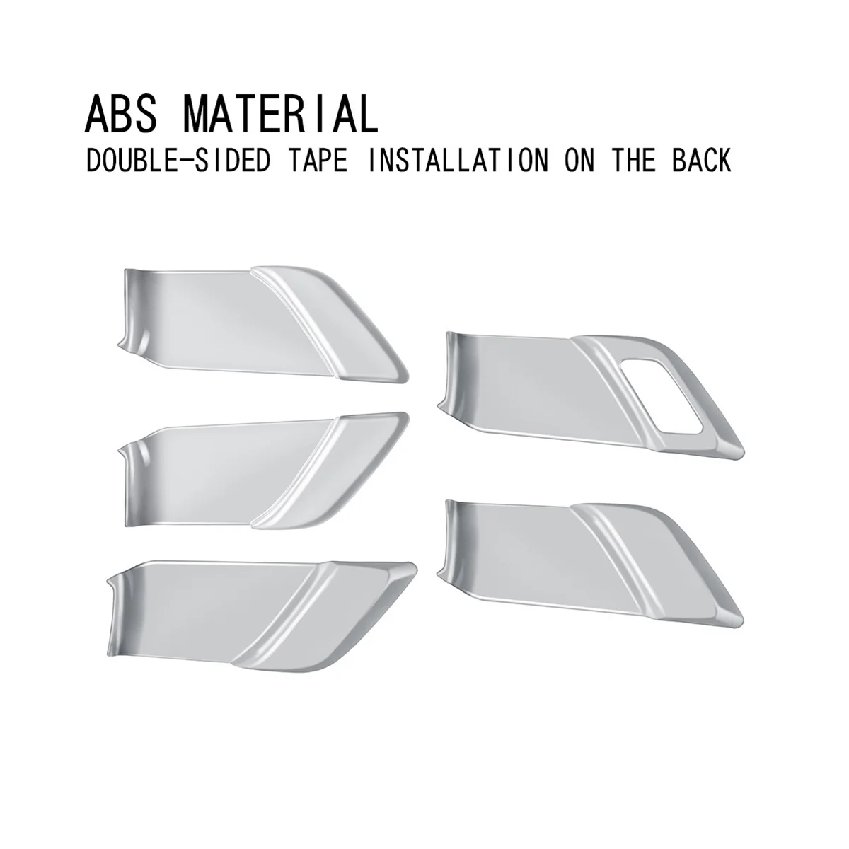 

Прочно автомобильная серебряная внутренняя дверная ручка, крышка для Toyota Prius 60 Series 2020-2023, наклейка на рамку дверной чаши