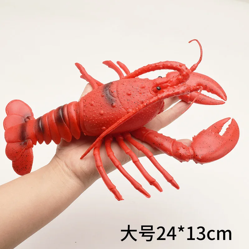 Soft Rubber Simulation Lobster Toys Pinch Call Lobster Rubber Imitation Marine Animals Decompression Toys