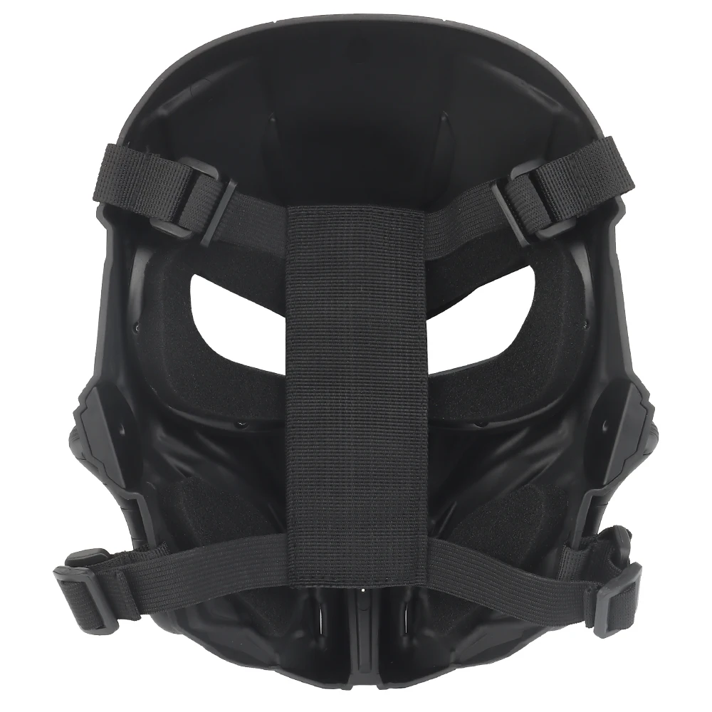 Máscara de caza Airsoft Paintball, casco de motocicleta, gafas de juego de guerra, protector facial de combate completo