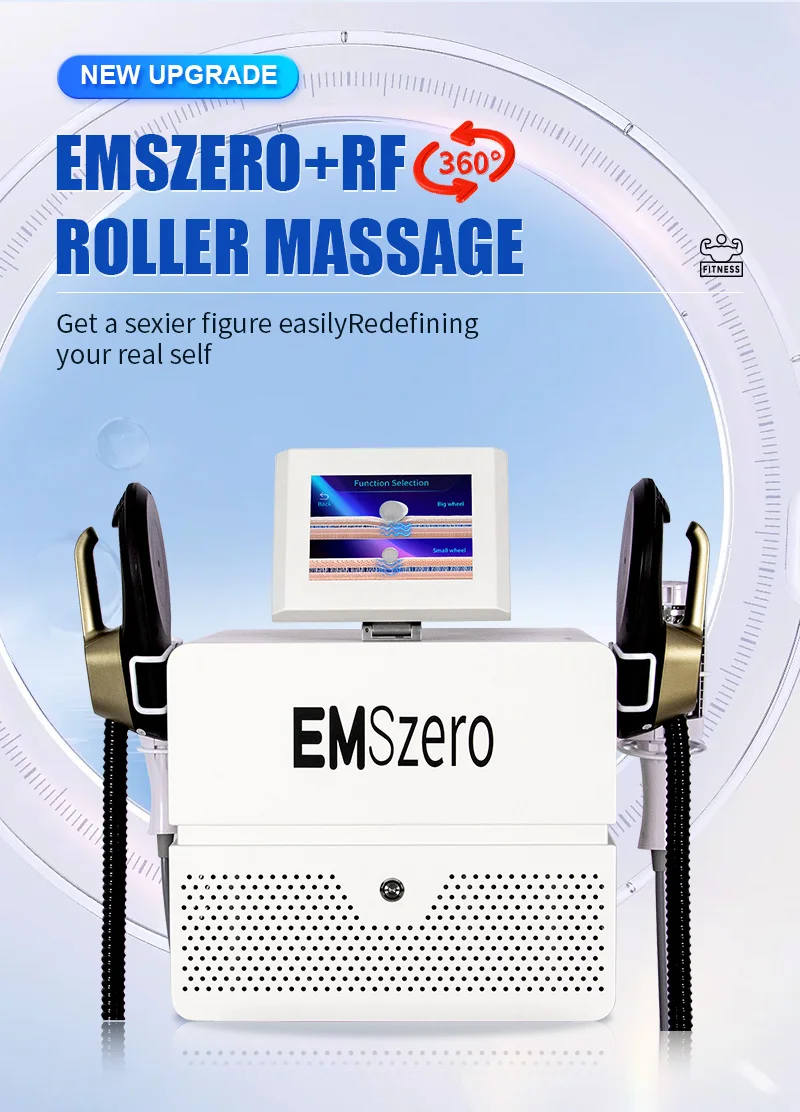 

2025 2IN1 EMSzero Fat Removal Cellulite 5D massage Roller Electromagnetic Muscle Building Training for salon