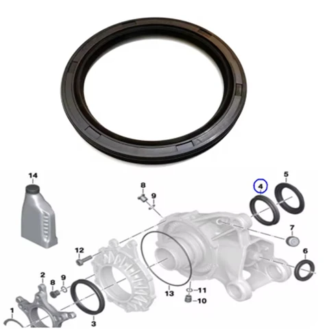 Сальник редуктора прямого привода для BMW R1200GS ADV ST R1200RT R1250 R RS R900RT HP2 Rninet K1200R K1300R GT S