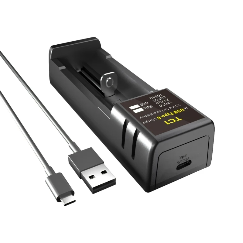 31BA Strong Heat Resistant Chargers LED Display for 18650 21700 Batteries