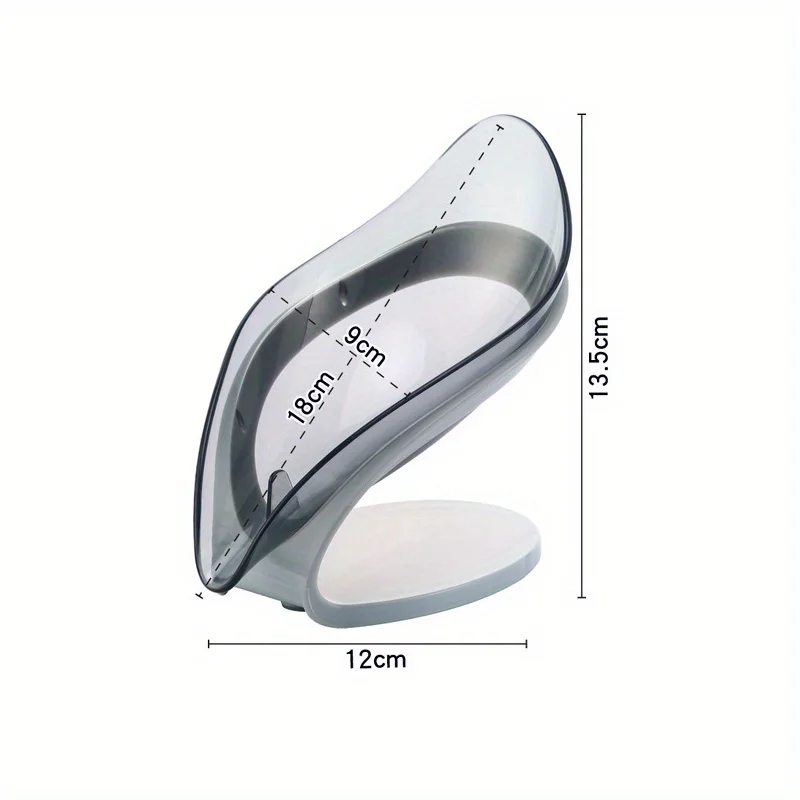 ورقة شكل صندوق الصابون استنزاف حامل الصابون صندوق الحمام دش حامل الصابون طبق تخزين لوحة صينية لوازم الحمام أدوات الحمام #6