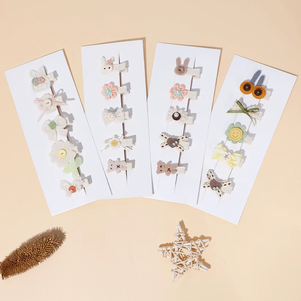 Akcesoria dla dzieci dla nowonarodzonego malucha dziecko dziewczynka chłopiec spinka do włosów kreskówka urocza Flora i Fauna delikatne małe spinki do włosów