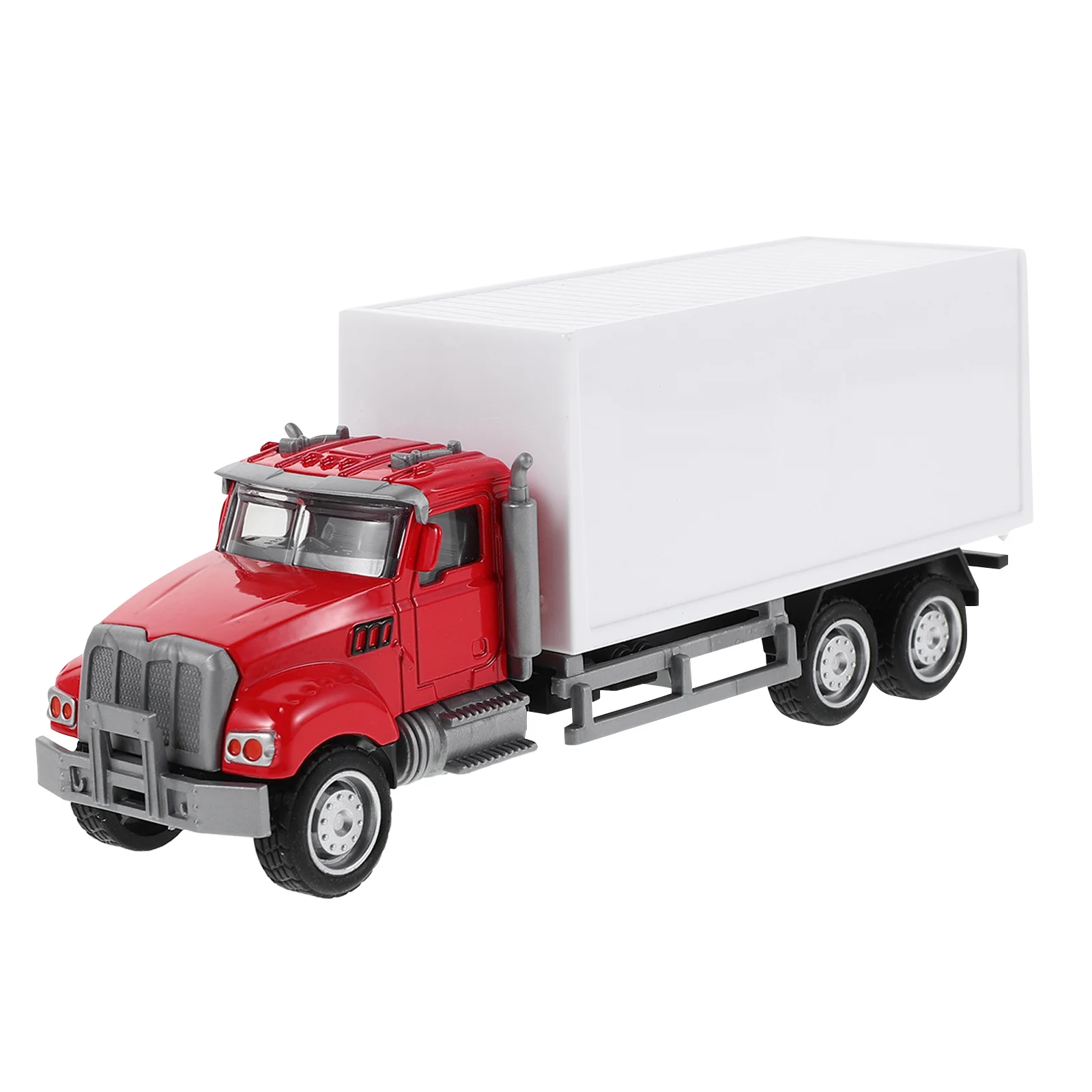 

Diecast 15.5cm Alloy Semi Truck Realistic Construction Carrier Friction Powered Transport Vehicle Gift Mini Semi Truck