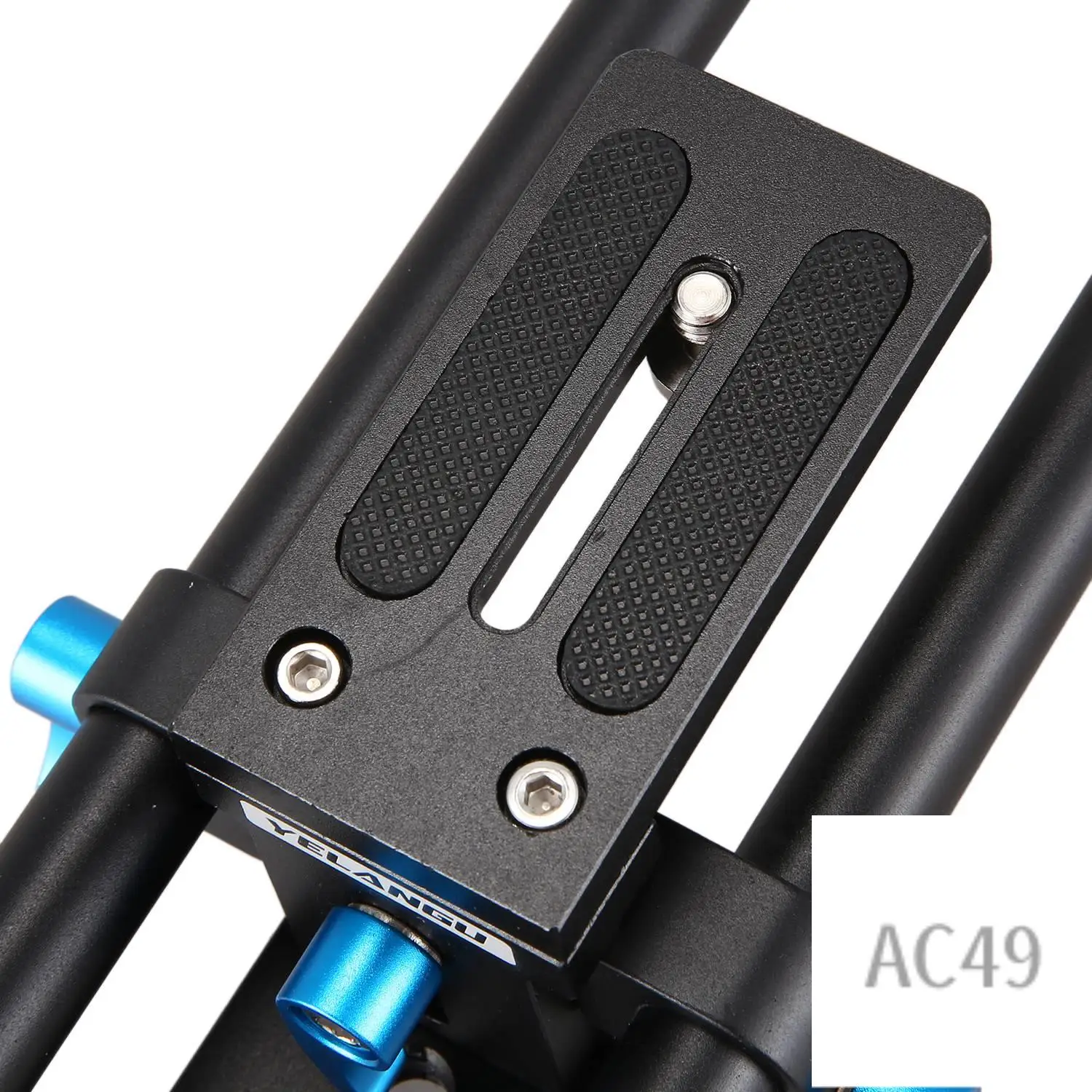 

C9-Yelangu Camera Track Rail Slider Baseplate 15Mm Rod System 1/4Inch& 3/Inch Quick Release Plate For Dslr Shoulder Mount Follow