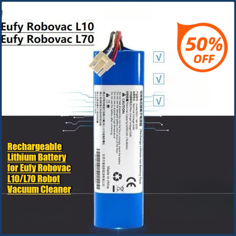 

Rechargeable Lithium Battery for Eufy Robovac L10/L70 Robot Vacuum Cleaner