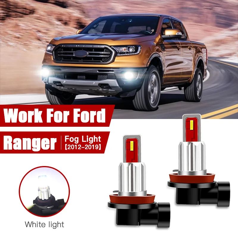 

2pcs Led Car Fog Lamp for Ford Ranger 2006 2007 2008 2009 2010 2011 H11/H8 Front Fog Light Bulb Car Accessories Canbus 12V/35W