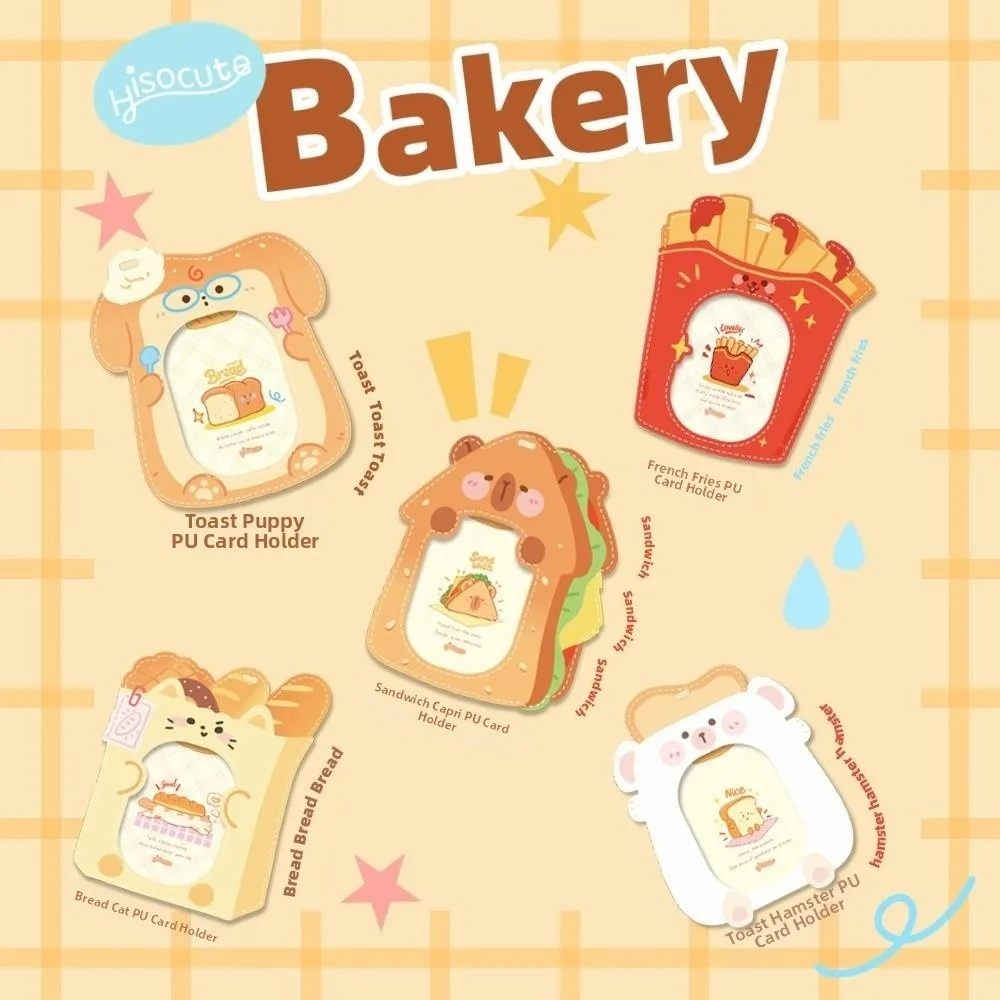 New Cartoon Id Card Holder with Lanyard Waterproof Student Campus Card Holder Photo Display PU Leather Badge Holder