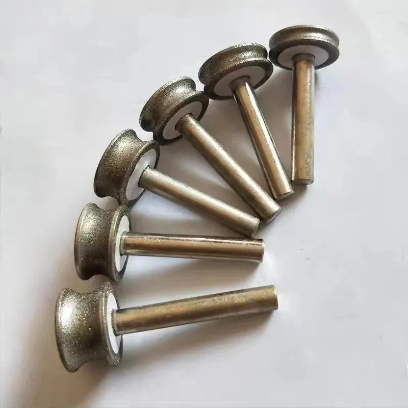 

Алмазная шлифовальная головка с хвостовиком 6 мм для стекла - инструмент для закругления и обрезки прямого клина 80 # 180 # 400 #