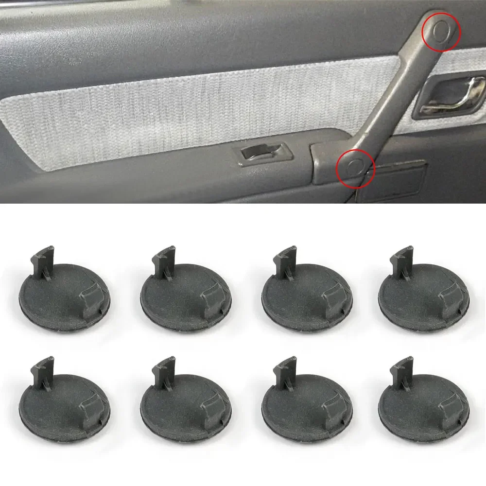 8PCS Car Inner Door Grab Handle Screw Cap Cover Plugs MB777725 MB777731 for Mitsubishi PAJERO SHOGUN MK2 V31 V33 V43 1990-2000