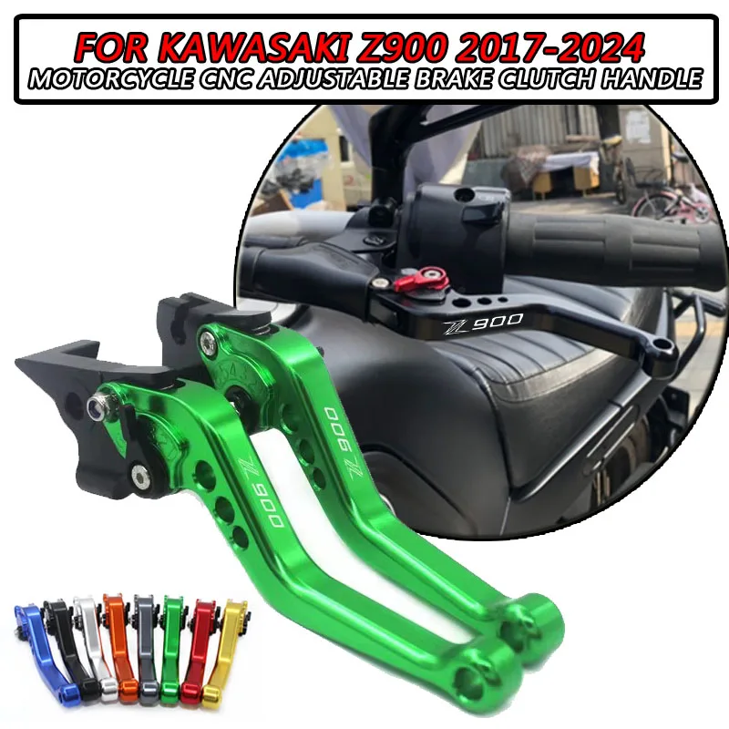 

For Z900 Z 900 2017-2019 2020 2021 2022-2024 Motorcycle Clutch Brake Handle,Motorcycle Adjustable Clutch Brake Handle,LOGO Z900