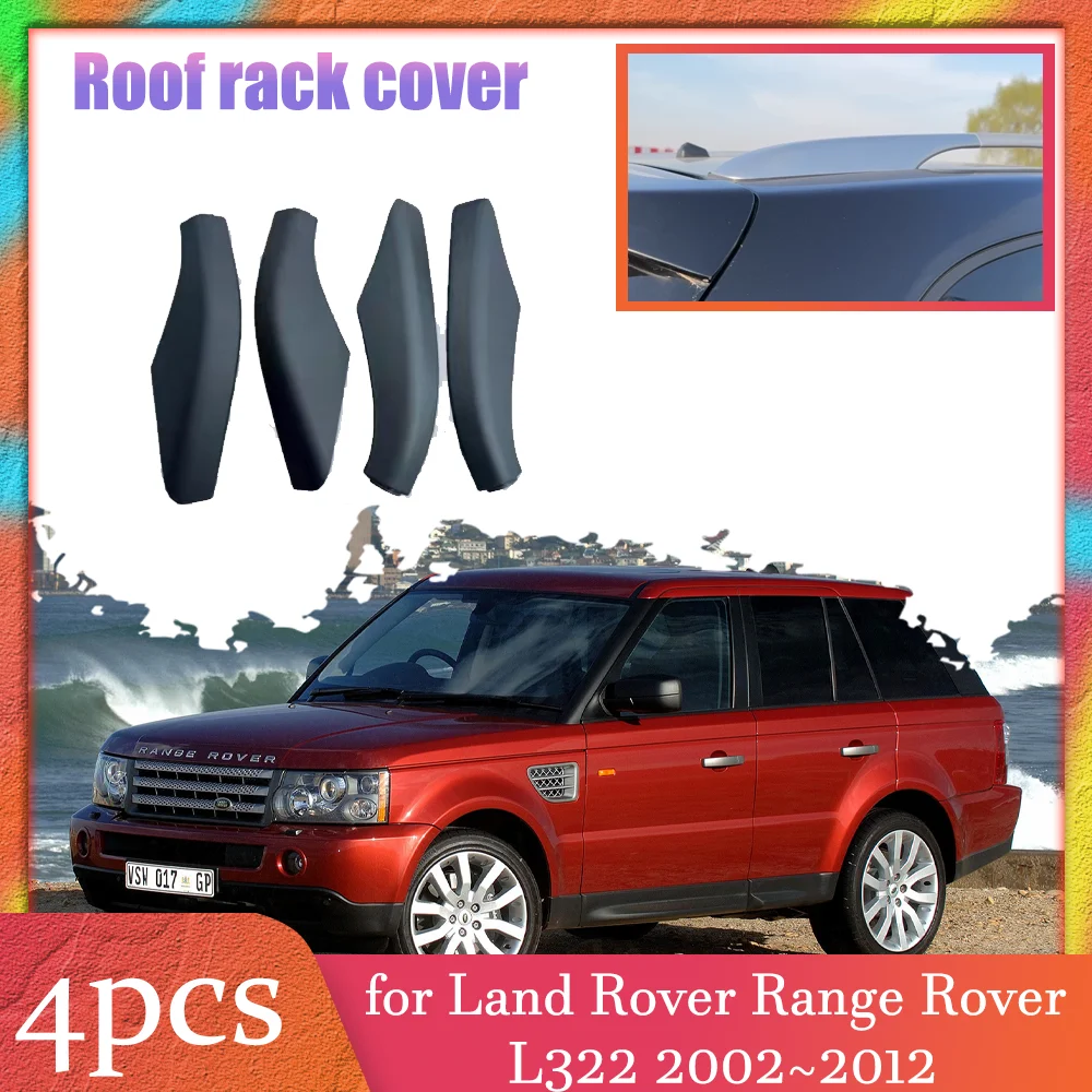 Car Roof Rack Cover for Land Rover Range Rover L322 2002~2012 2003 Luggage Bar Part Rail End Shell Cap Trim Shell Accessories