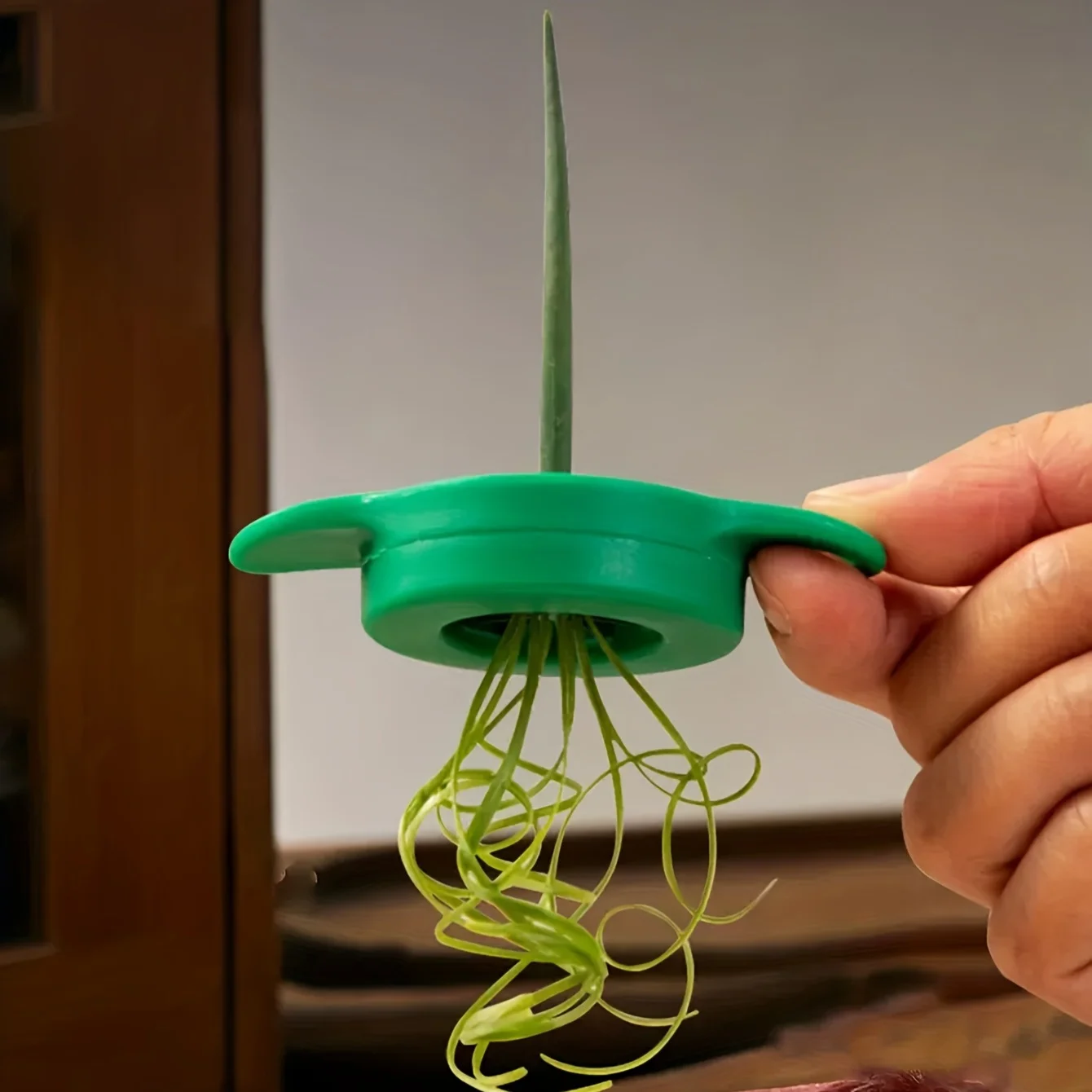 Picador de cebolla manual de acero inoxidable, cortador de verduras sin necesidad de energía para cebolla verde y ajo, utensilio de cocina duradero