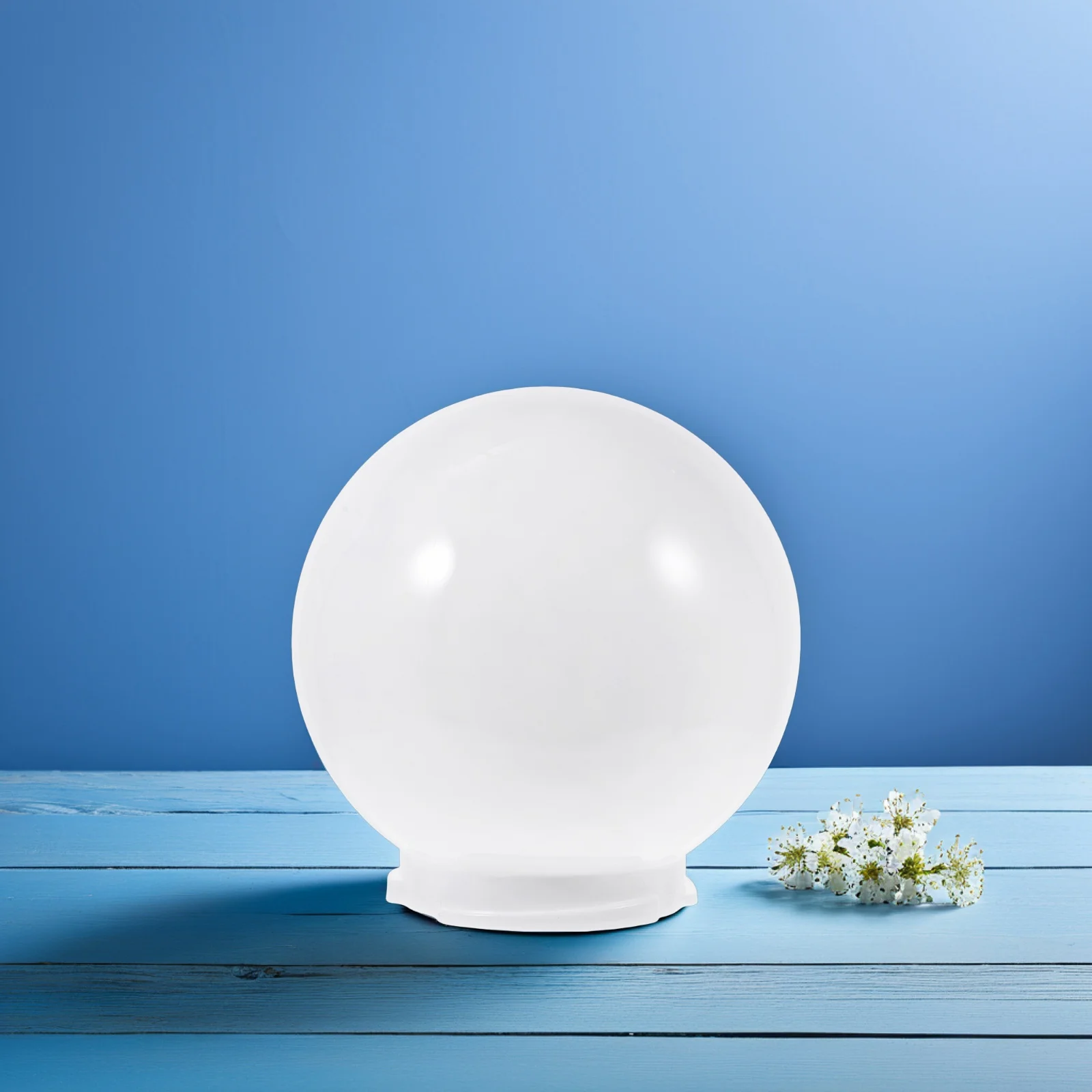 

Spherical Lampshade Globe Light Covers Acrylic Wall Replacement Post Shade Patio Outdoor Garden Decor Waterproof