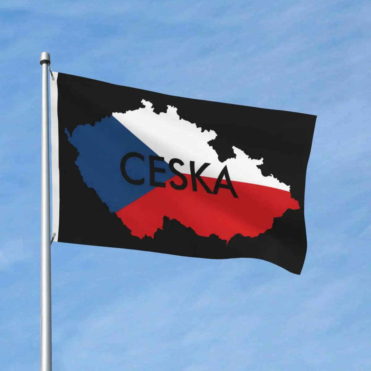 Czech Republic Flag Map Flag Hanging Banner For Celebration Home Decoration 3x5 ft Funny Flags